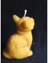 C286 Sitting Cat Beeswax Candle – Handcrafted Feline Decor