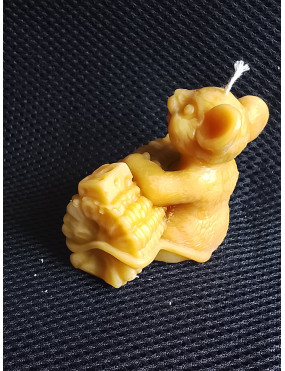 C289 Corn Cob Mouse Beeswax Candle – Harvest-Themed 6.5cm Charm