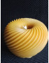 C295 Speckled 'Apple' Beeswax Candle – Quirky 6cm Fruit Design with Hidden Wick