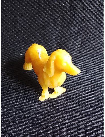C296  Mini Dachshund Beeswax Candle – Handmade 5cm Dog Lover's Gift