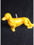 C296  Mini Dachshund Beeswax Candle – Handmade 5cm Dog Lover's Gift