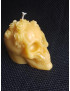 C300 Candle Skull with Roses – 140g, 7cm