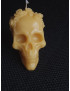 C300 Candle Skull with Roses – 140g, 7cm