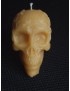 C301 Beeswax Candle – Skull with Leaves – 140g, 7cm