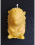 C302 – Hedgehog Beeswax Candle, 190g, 10cm