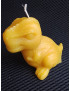 C252 – Small Dinosaur Beeswax Candle, 48g, 7cm