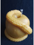 C307 – Apple Wrapped by Snake Beeswax Candle, 350g, 8cm