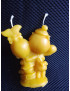 C251 – Fairy Tale Cave People Couple Beeswax Candle, 60g, 9cm