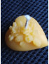 C323 – Heart with Flowers and "Love" Beeswax Candle, 7g, 1cm