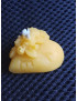 C323 – Heart with Flowers and "Love" Beeswax Candle, 7g, 1cm