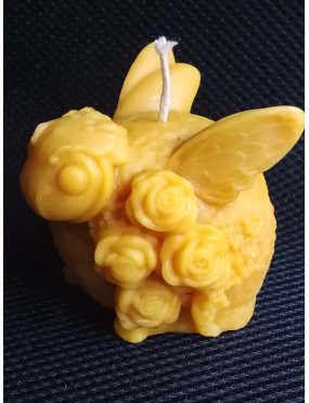C327 Bumblebee Beeswax Candle