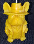 C338 Bulldog with Hat Beeswax Candle