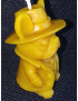 C338 Bulldog with Hat Beeswax Candle