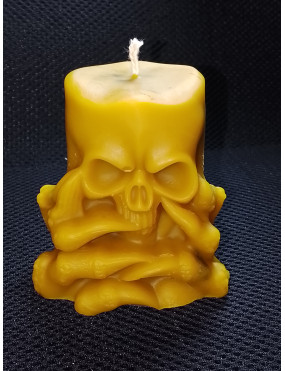 C348 Skull in Claws Beeswax...