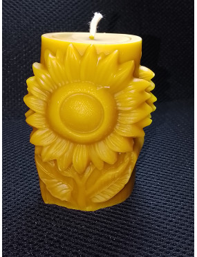C350 Sunflower Beeswax Candle