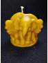 C351 Winged Happy Elephant Beeswax Candle