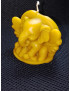 C351 Winged Happy Elephant Beeswax Candle