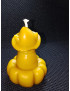 C354 Cat in Hat on Pumpkin Beeswax Candle