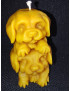 C346 Dog Pyramid Beeswax Candle