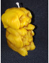 C346 Dog Pyramid Beeswax Candle
