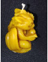 C356 Sitting Dragon Reading a Book Beeswax Candle