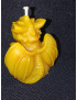 C356 Sitting Dragon Reading a Book Beeswax Candle