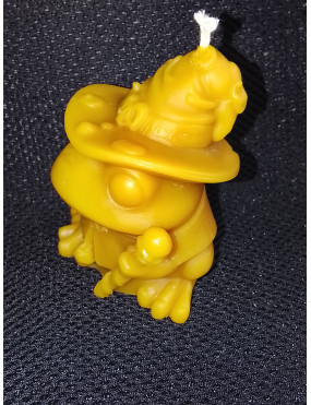 C357 Wizard Frog Beeswax Candle