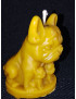 C358 Bulldog Family Beeswax Candle