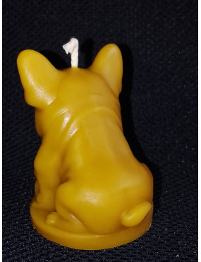C358 Bulldog Family Beeswax Candle