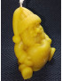C368 Beeswax Santa with Heart Candle