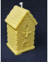 C371 Beehive Candle with Slanted Roof and Bee Symbol