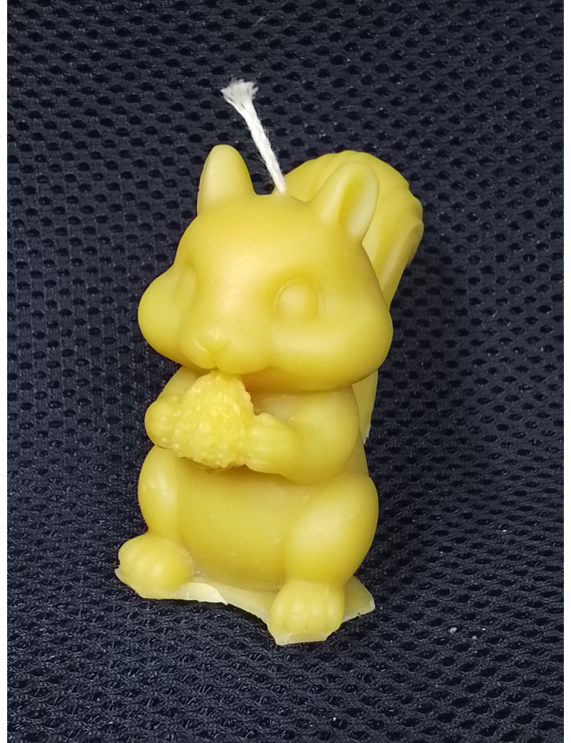 C380 Squirrel with Nut Candle