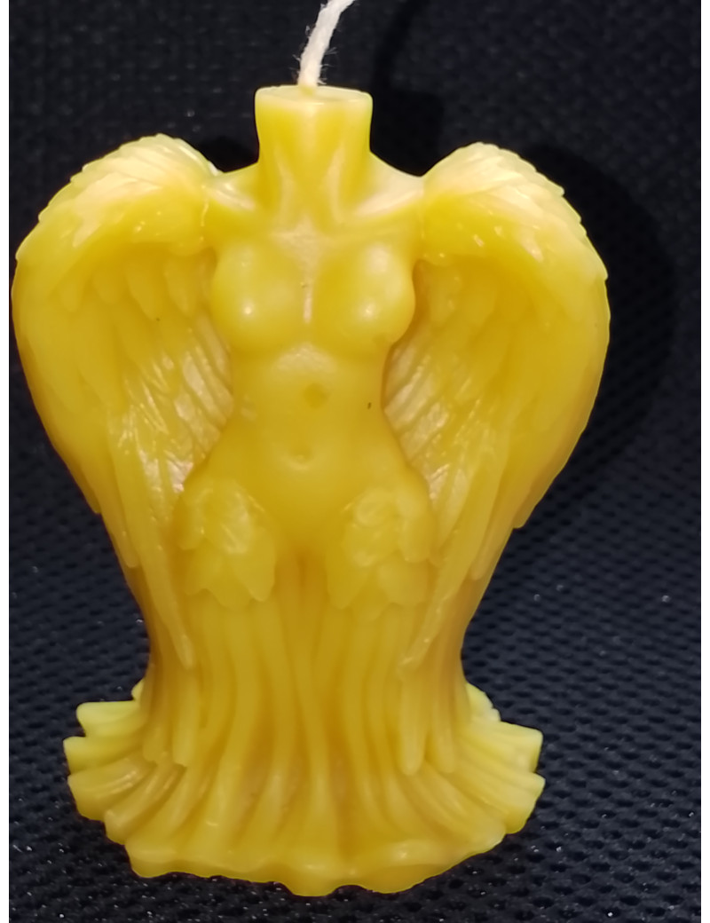 C387 Winged Female Figure Candle