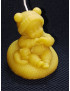 C388 Child with Kitten on Wool Cushion Candle