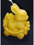 C391 Rabbit on Flower Cart Candle
