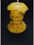 C395 Apple Core with Skulls Candle