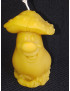 C405 Smiling Mushroom Beeswax Candle