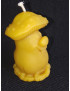 C405 Smiling Mushroom Beeswax Candle