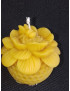 C406 Bee on Flower Beeswax Candle