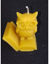 C408 Owl on Book Beeswax Candle
