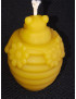 C410 Teddy Bear in Honey Barrel Beeswax Candle