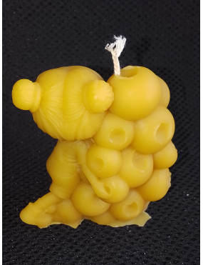 C413 Child with Blueberries Beeswax Candle
