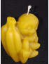 C415 Monkey with Bananas Beeswax Candle