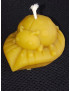C423 Ladybug on Leaf Beeswax Candle