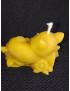C424 Sleeping Cat Among Flowers Beeswax Candle