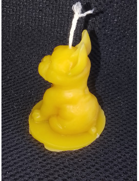 C429 Sitting Pug Beeswax Candle