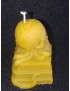 C435 Octopus Skull on Books Beeswax Candle