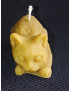 C451 Handmade Beeswax Lying Cat
