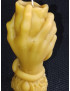 C453 Beeswax Hand with Snake and Skull