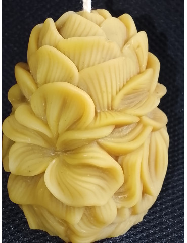 C454 Handmade Beeswax Floral Block